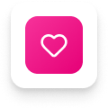 "Heartbeat monitor icon representing professional medical diagnostics and DXA scanning" | "Hjertefrekvensmonitor-ikon der repræsenterer professionel medicinsk diagnostik og DXA-scanning" | "Hjertefrekvensmonitor-ikon som representerer profesjonell medisinsk diagnostikk og DXA-skanning"